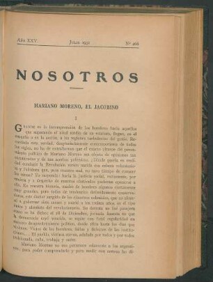 Mariano Moreno, el jacobino