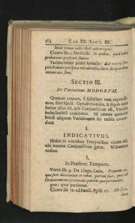 Sectio III. De Variatione Modorum.