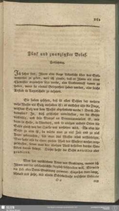 Fünf und zwanzigster Brief. Fortsetzung
