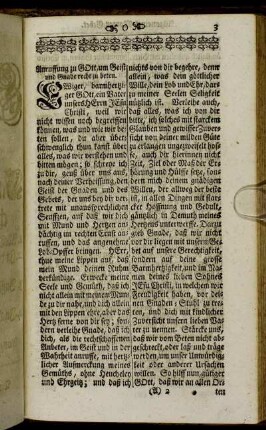 Anruffung zu Gott, um Geist und Gnade recht zu beten.