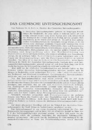 Das chemische Untersuchungsamt