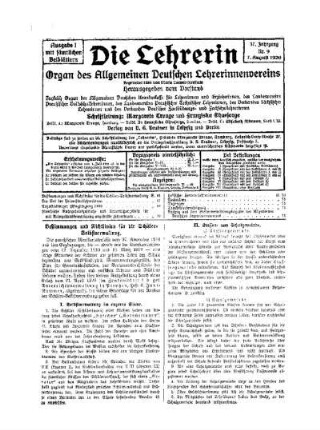 Bestimmungen und Richtlinien für die Schüler-Selbstverwaltung