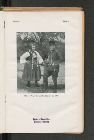 Abb. 19. Vierländer und Vierländerin um 1900