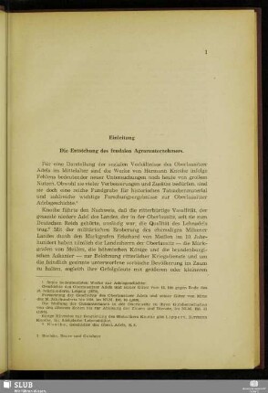 Einleitung Die Entstehung des feudalen Agrarunternehmers