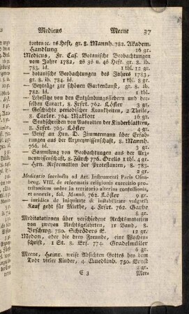 37-48, Medicus - Meirner