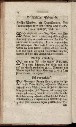 Aeußerlicher Gebrauch.