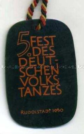 Fest des deutschen Volkstanzes, 5., Rudolstadt