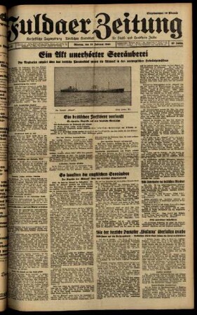 Ausgabe vom Montag, den 19. Februar 1940.