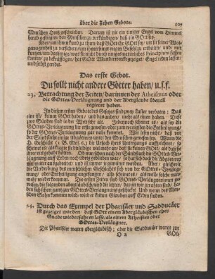 Das erste Gebot. Du sollt nicht andere Götter haben/ u.s.f