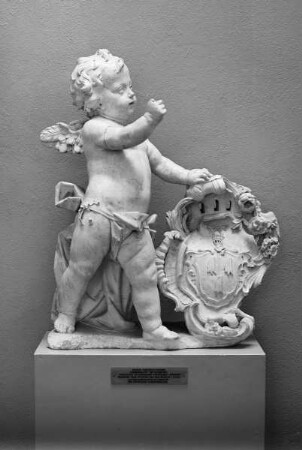 Engelputto die Gegenwart darstellend