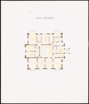 Villa Rütgers, Berlin-Tiergarten Projekt 3: Grundriss OG 1:200