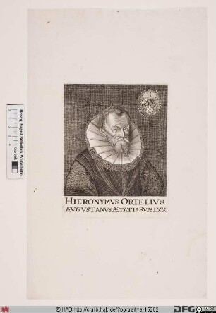 Bildnis Hieronymus Örtel (Örtl, lat. Ortelius)
