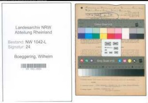 Entnazifizierung Wilhelm Boeggering , geb. 12.05.1902 (Schiedsmann)