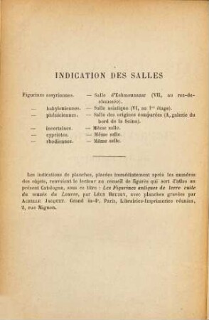 Catalogue des figurines antiques de terre cuite du Musée du Louvre, 1