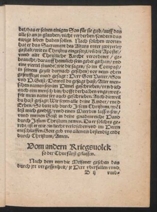 Vom andern Kriegsvolck so der Churfürst gelassen.