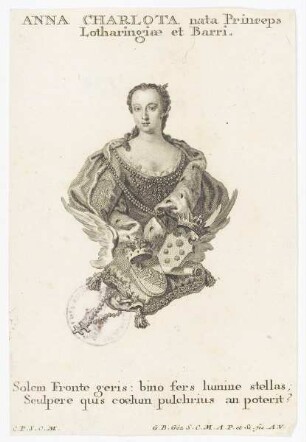 Bildnis der Anna Charlota nata Princeps Lotharingiae et Barri
