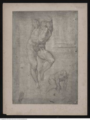 Zwei männliche Aktstudien nach Michelangelo
