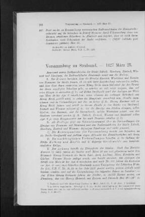 Versammlung zu Stralsund. - 1427 März 23.