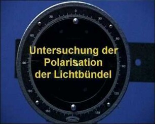 Doppelbrechung und Polarisation von Licht