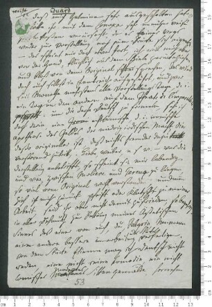 Brief von Adelbert von Chamisso an Julius Eduard Hitzig