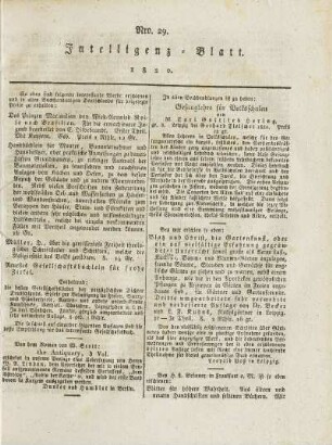 29, 1820: Heft