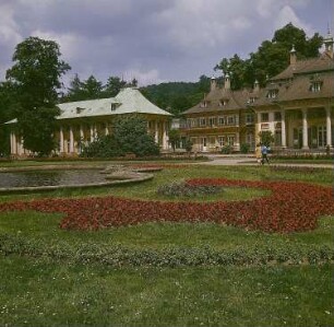 Dresden. Schloß Pillnitz, Bergpalais, Hofseite