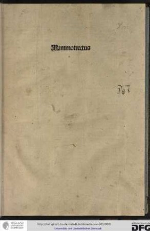 Mammotrectus super Bibliam