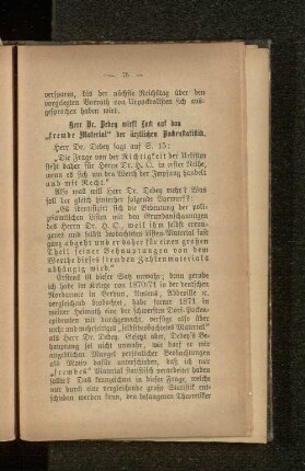 Herr Dr. Debey wirft Lack auf das "fremde Material" der ärtzlichen Pockenstatistik.