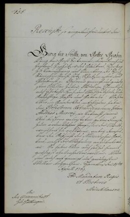 Beförderung des außerordentlichen Professors Murray zum ordentlichen Professor der Philosophie.