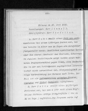 Sitzung am 28. Juni 1921.