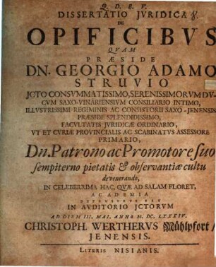 Diss. iur. de opificibus