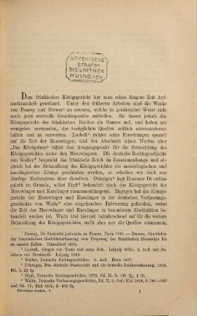 Das Königsgericht zur Zeit der Merowinger und Karolinger
