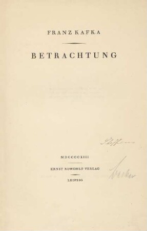 Betrachtung