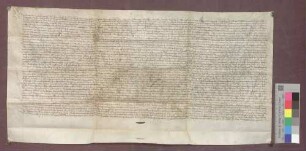 Lehnbrief der Basler Dompropstei für Dieht Schorr von Huttingen über den Freihof in Istein.