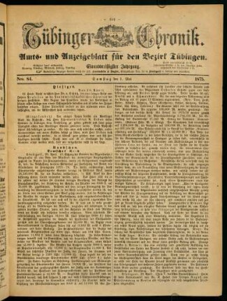 349-368, 1. Mai (Nro. 84) - 8. Mai (Nro. 88)
