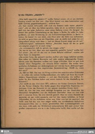 Ist das Objektiv "objektiv"?