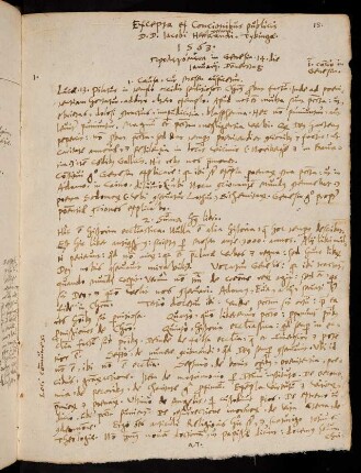 13-120, Excepta ex Concionibus publicis D. D. Jacobi Heerbrandi Decani, Tybingae. 1563.