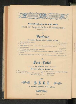 Sonnabend, den 29. Juli 1893