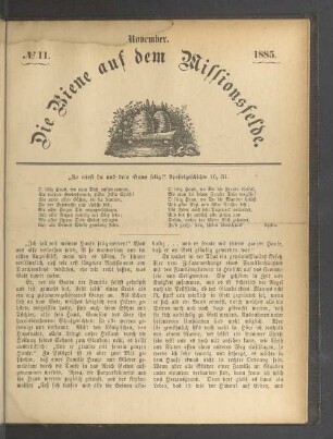 N° 11. November. 1885