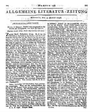 Sprengel, K.: Versuch einer pragmatischen Geschichte der Arzneikunde etc. (Beschluß der im vorigen Stücke abgebrochenen Recension.)