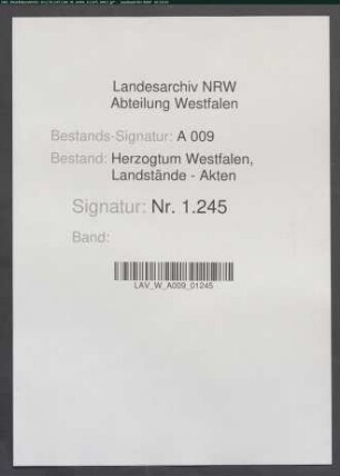 Schulden der Landstände und deren Bezahlung