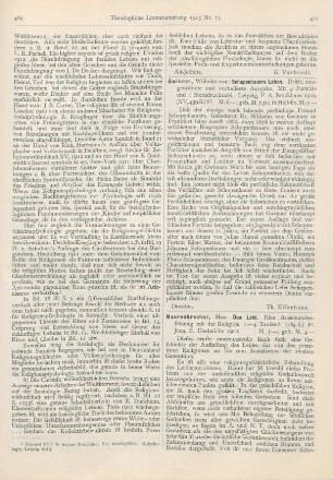 470 [Rezension] Gwinner, Wilhelm von, Schoppenhauers Leben. 3., neugeord. u. verb. Aufl
