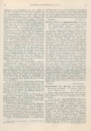 470 [Rezension] Gwinner, Wilhelm von, Schoppenhauers Leben. 3., neugeord. u. verb. Aufl