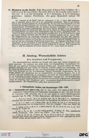 III. Wissenschaftliche Arbeiten (Nr. 42-61)