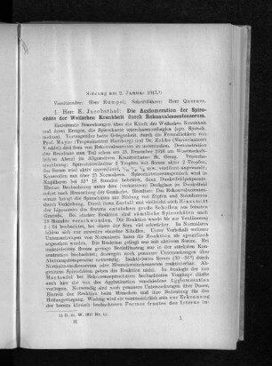 Sitzung am 2. Januar 1917.