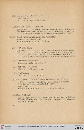 Wuest, Johann Heinrich (Nr. 267-268)