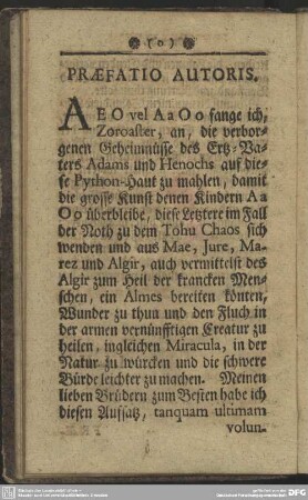 Praefatio Autoris