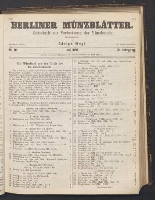 No. 118. Juni 1890