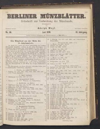No. 118. Juni 1890