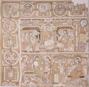 Fragment mit Szenen aus dem Leben Christi